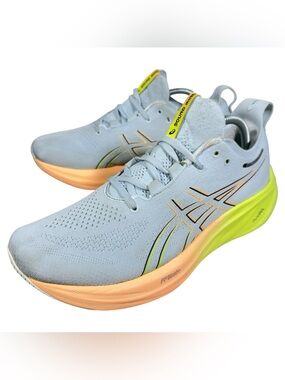 Asics Gel-Nimbus 26 Paris Men’s Size 10 Running Shoes Grey Yellow